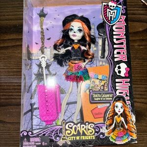 Skeletal calaveras doll